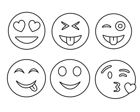 Free Printable Emoji Coloring Pages For Kids